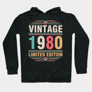 Vintage 1980 Ltd Edition Happy Birthday 42 Years Old Me You Hoodie